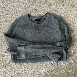 Men’s Vince waffled crew neck sweater